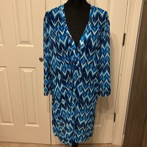 Profile by Gottex Ocean Blue Cover Up Dress